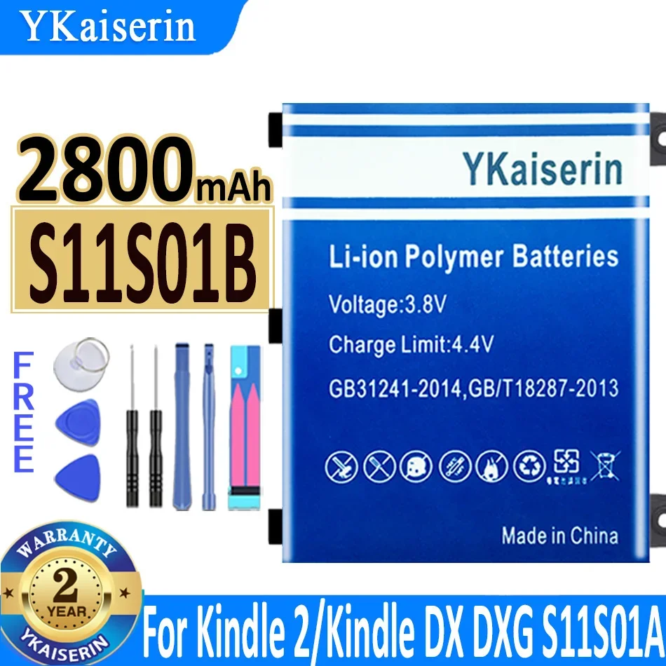 

Аккумулятор ykaisin S11S01B на 2800 мА · ч для Amazon Kindle 2 Kindle2 и Kindle DX DXG D00511 D00701 D00801