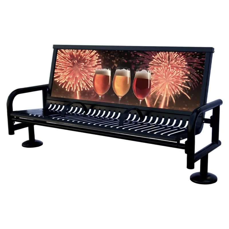 

Outdoor Furniture Park Metal Bench Public Garden Vintage Style Bench Chair