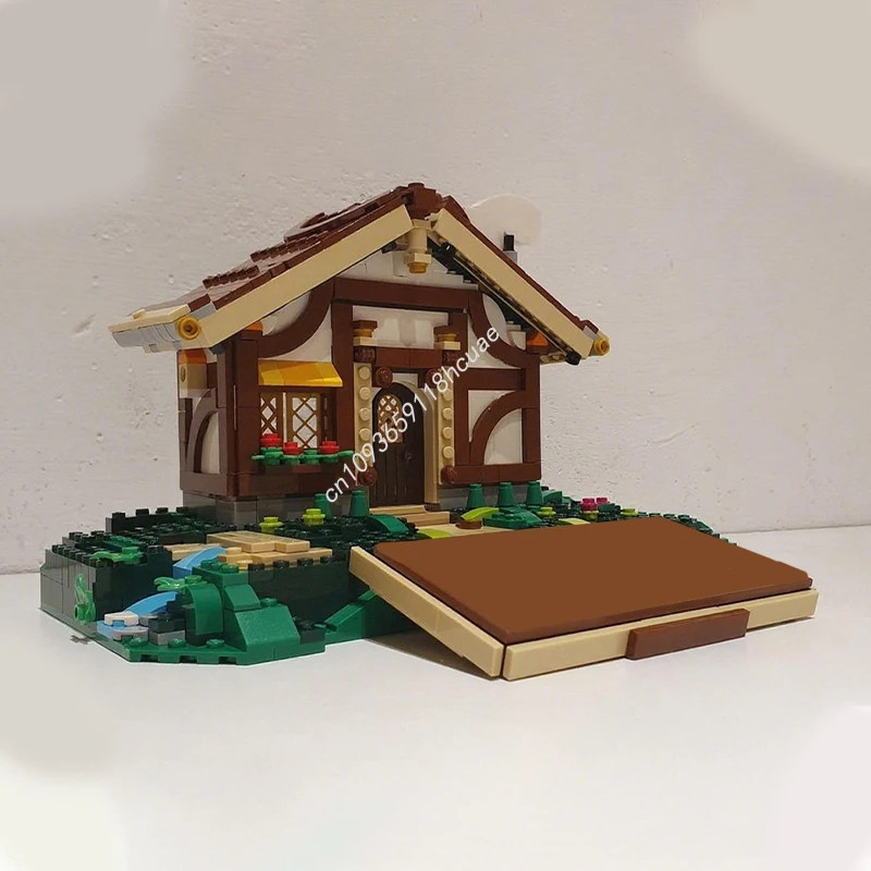 740 pçs moc medieval casa modelo blocos de construção educação crianças modular montar diy brinquedos aniversário tijolo presentes natal