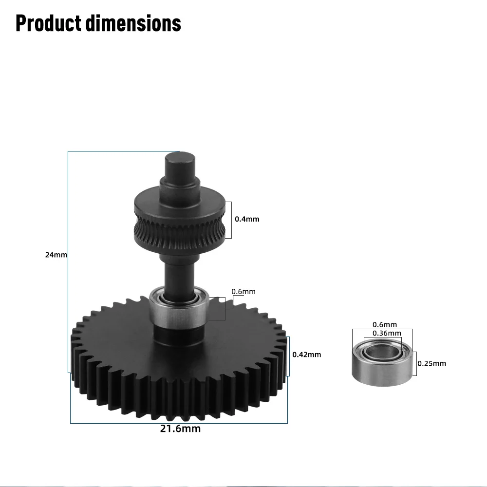Verbesserte Ausrüstung für Creality K2 Plus Combo Nano-Beschichtung Gehärteter Stahl CFS Fünf-Wege-Antriebsrad Verschleißfeste 3D-Drucker-Teile – Detail 4