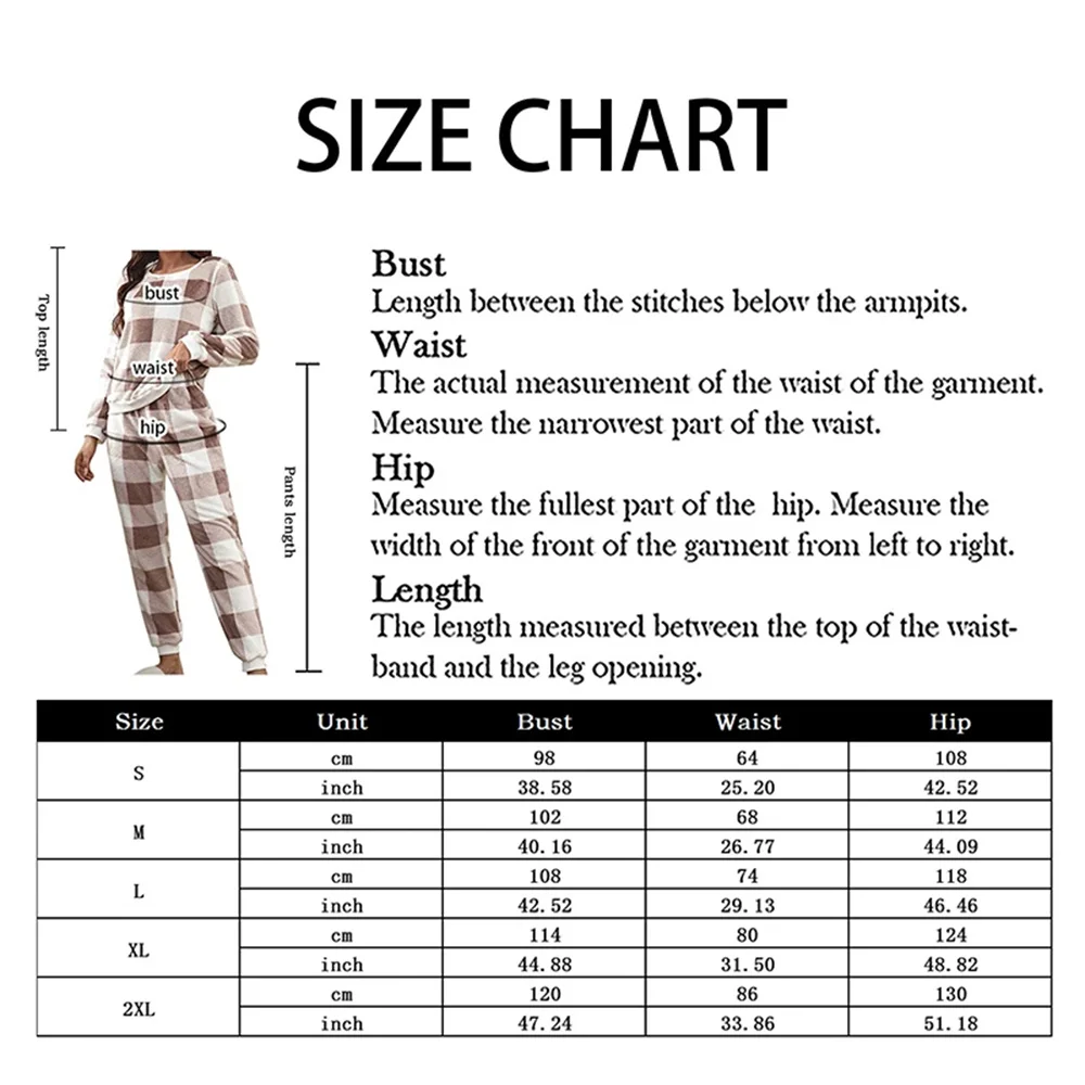 Women Pajama Sets Autumn Winter Warmer Plush Ladies Pyjamas Plaid Flannel Loung Sleepwear Girl Pijama Mujer Night Suits Homewear