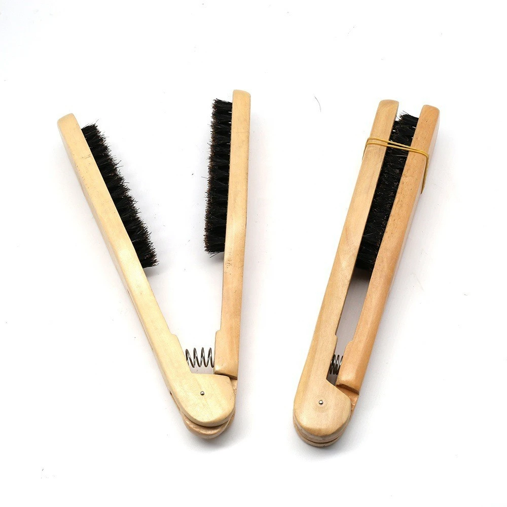 1pcs Double-Sided Brushes Wooden Hair Comb V-shaped Comb Mane Styling Hair Straightener Tool For Smoothing Styling