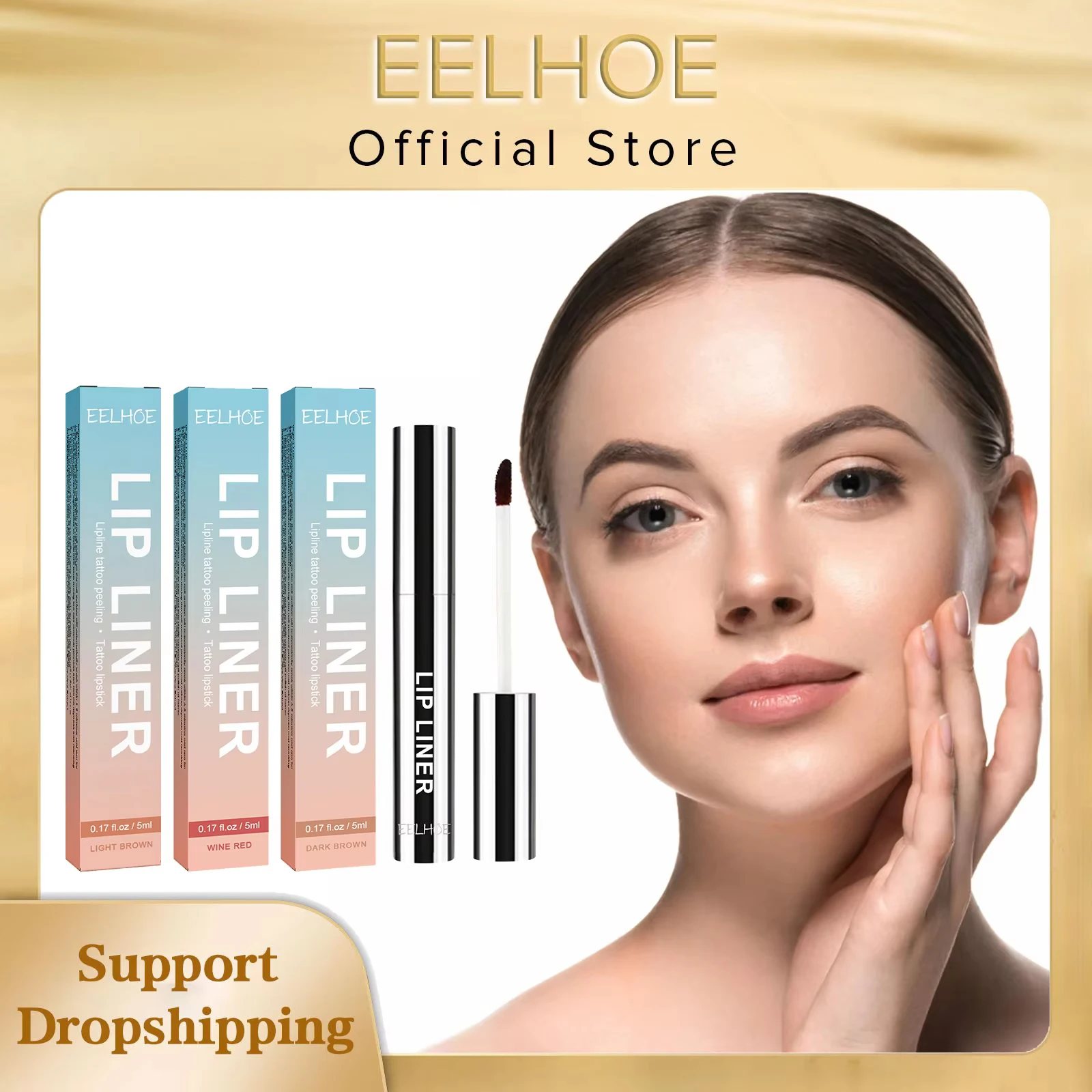 EELHOE Peel Off Lip Liner Waterproof Long Lasting Lipliner Pencil Lip Moisturizing Gloss Tattoo Lipgloss Lipsticks Cosmetic 5ml