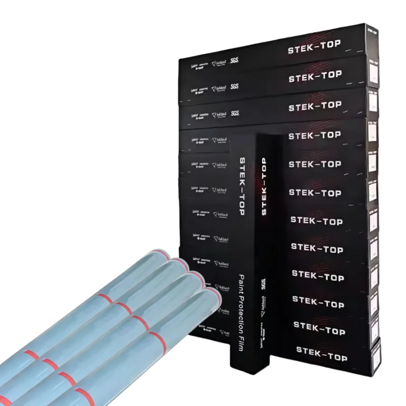 

STEK Blue 80% VLT Sunroof Film UVR99% Car Roof Skylight Ice armor Stretchable TPU IR Control Car Sunroof protection Wrap Film