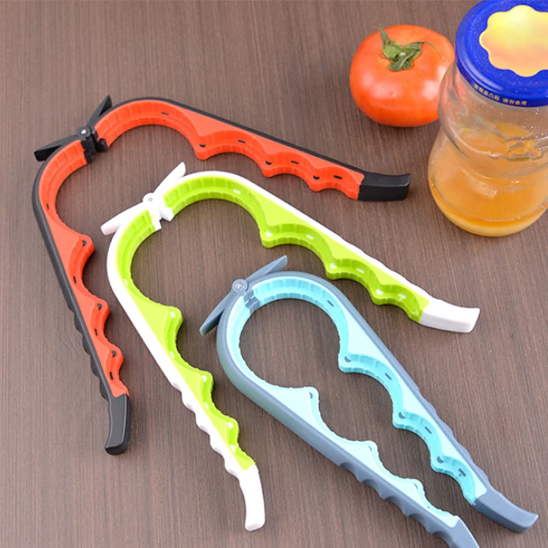 4 In 1 Multifunctional Bottle Opener New Multi-purpose Can Screw Cap Opener Can Opener Non Slip And Labor-saving Lid Opener 2025