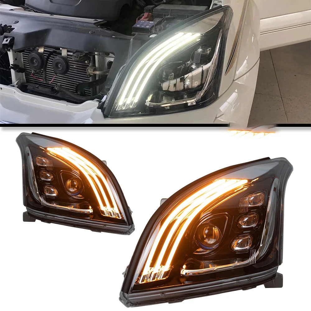 

Archaic New Design LED Headlight for Toyota LAND CRUISER PRADO FJ120 With Starting Animation Blue to White