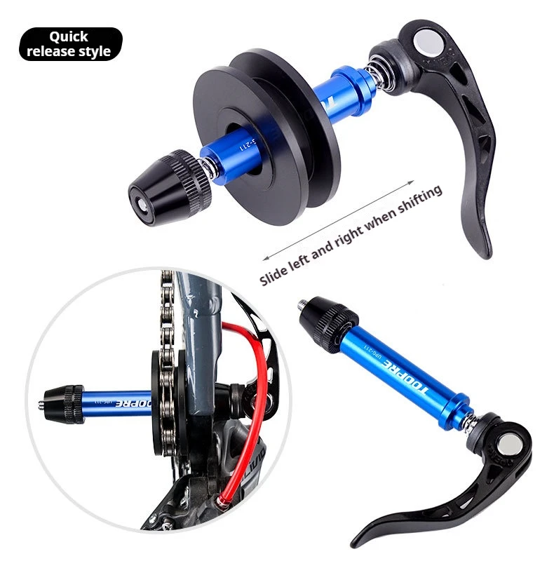 TOOPRE Kettenhalter Virtuelles Schwungrad Fahrrad Mountainbike Rennrad Kettenwaschhalter Spannwerkzeug – Detail 5