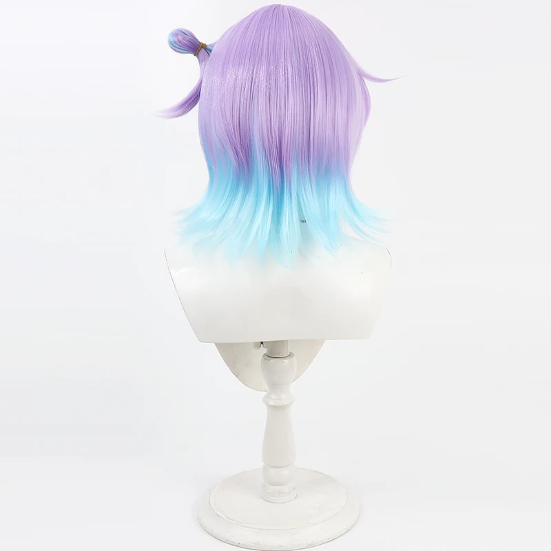 NIJISANJI virtuel YouTube Hoshirube Sho Cosplay perruque Halloween fête accessoire cheveux synthétiques fibre résistante à la chaleur + bonnet de perruque