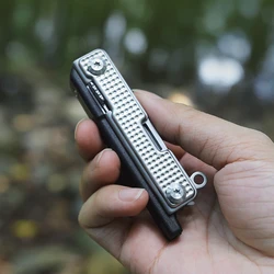 5Cr15Mov Steel Multi-tool Folding Knife Portable EDC Camping Emergency Tools Survival Tourist Hiking Pocket Knife with Whistle