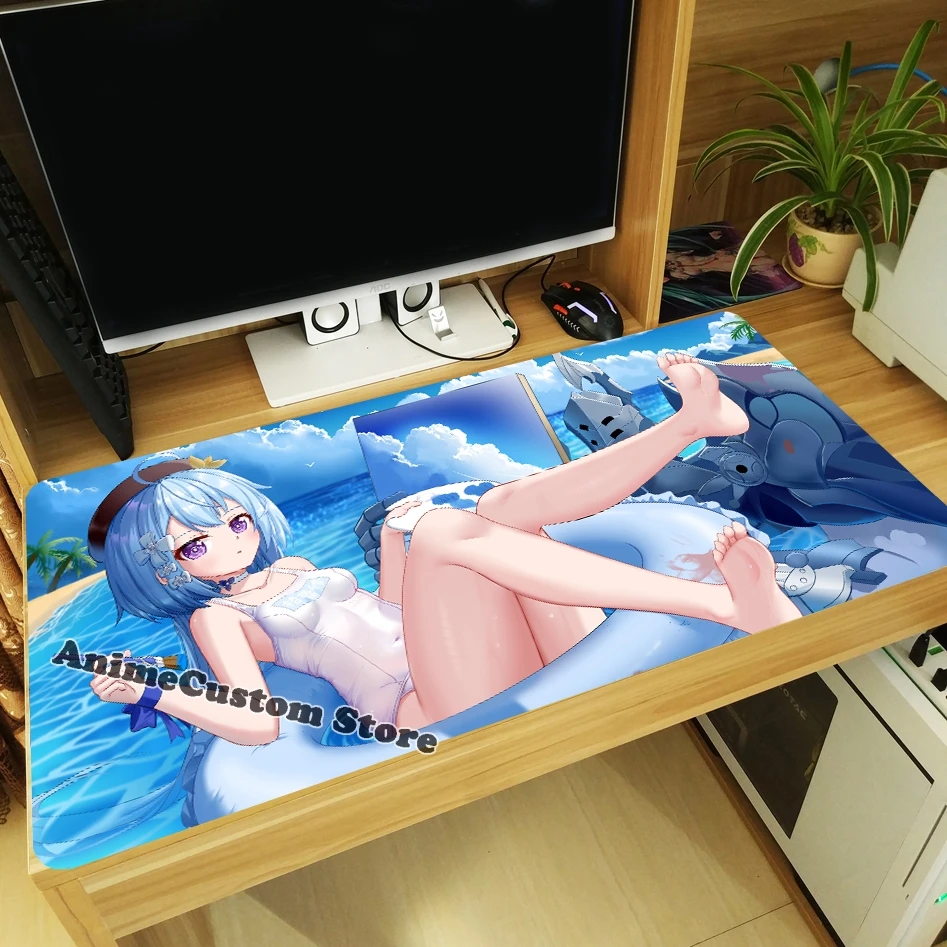 Genshin – tapis de souris épais et antidérapant, imprimé Yae Miko, pour fille Sexy, tapis de jeu Cosplay Otaku, cadeau de noël