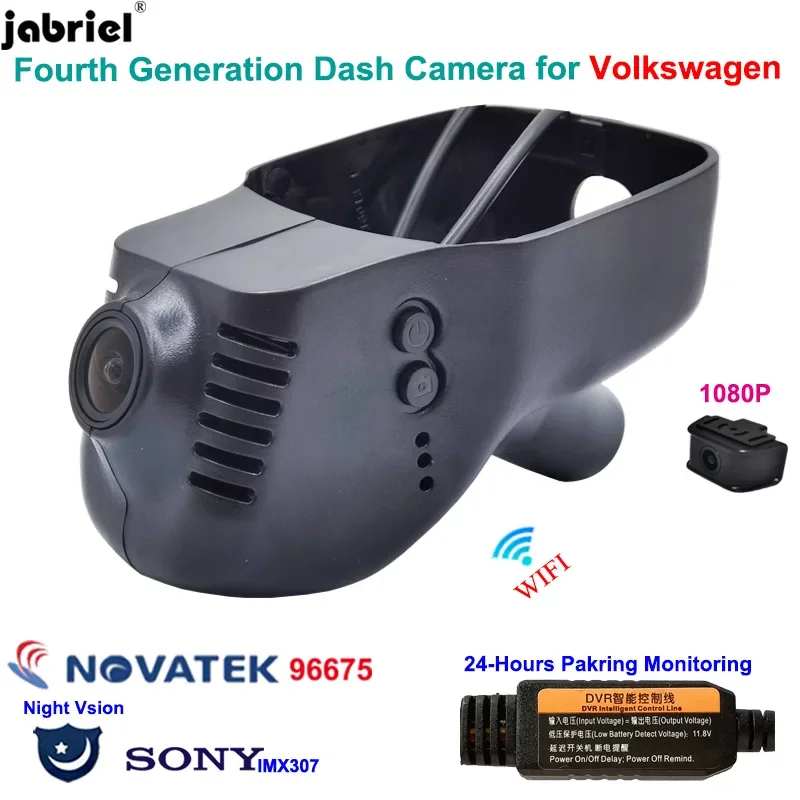 

Для Volkswagen vw Golf Polo Tiguan Passat Touran Jetta Arteon Touareg Multivan Magotan EOS Автомобильный видеорегистратор Full HD Auto Dash Cam Camera