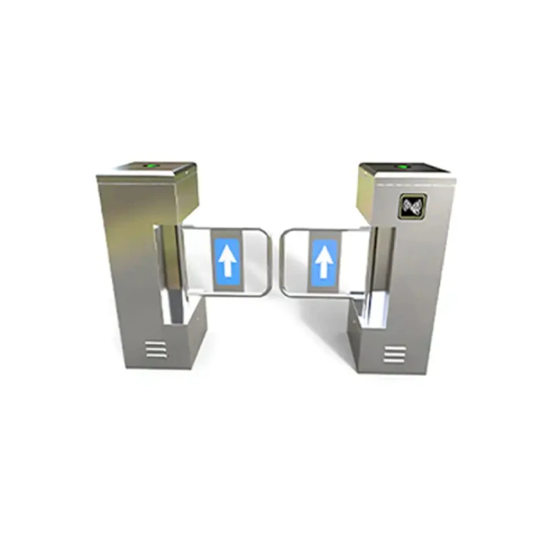 Automatic Swipe Card Access Control for Door Entry Pass System Swing Barrier Gate with  qr Code Reader Speed Gate Access Control