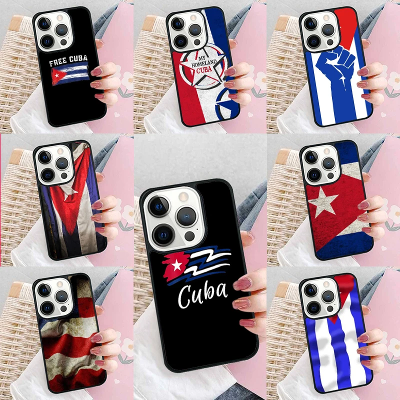 Kuba flagge Kunst Telefon Fall Abdeckung Für iPhone 17 Air 16 15 14 plus 11 12 13 pro max coque Shell Fundas