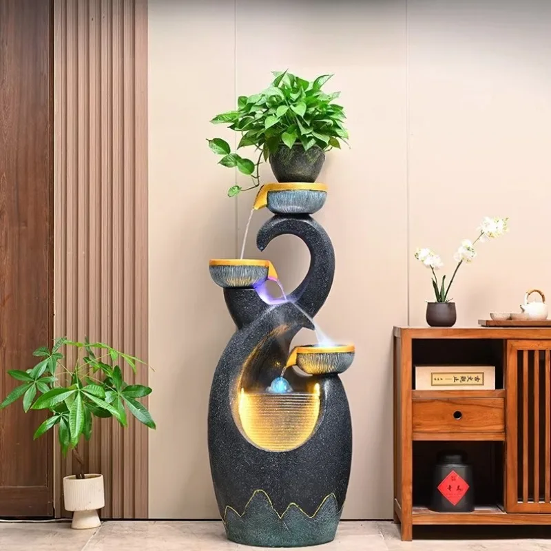 

Flowing Circulation Living Room Humidifier Rockery Water Scenery Balcony Floor Decoration
