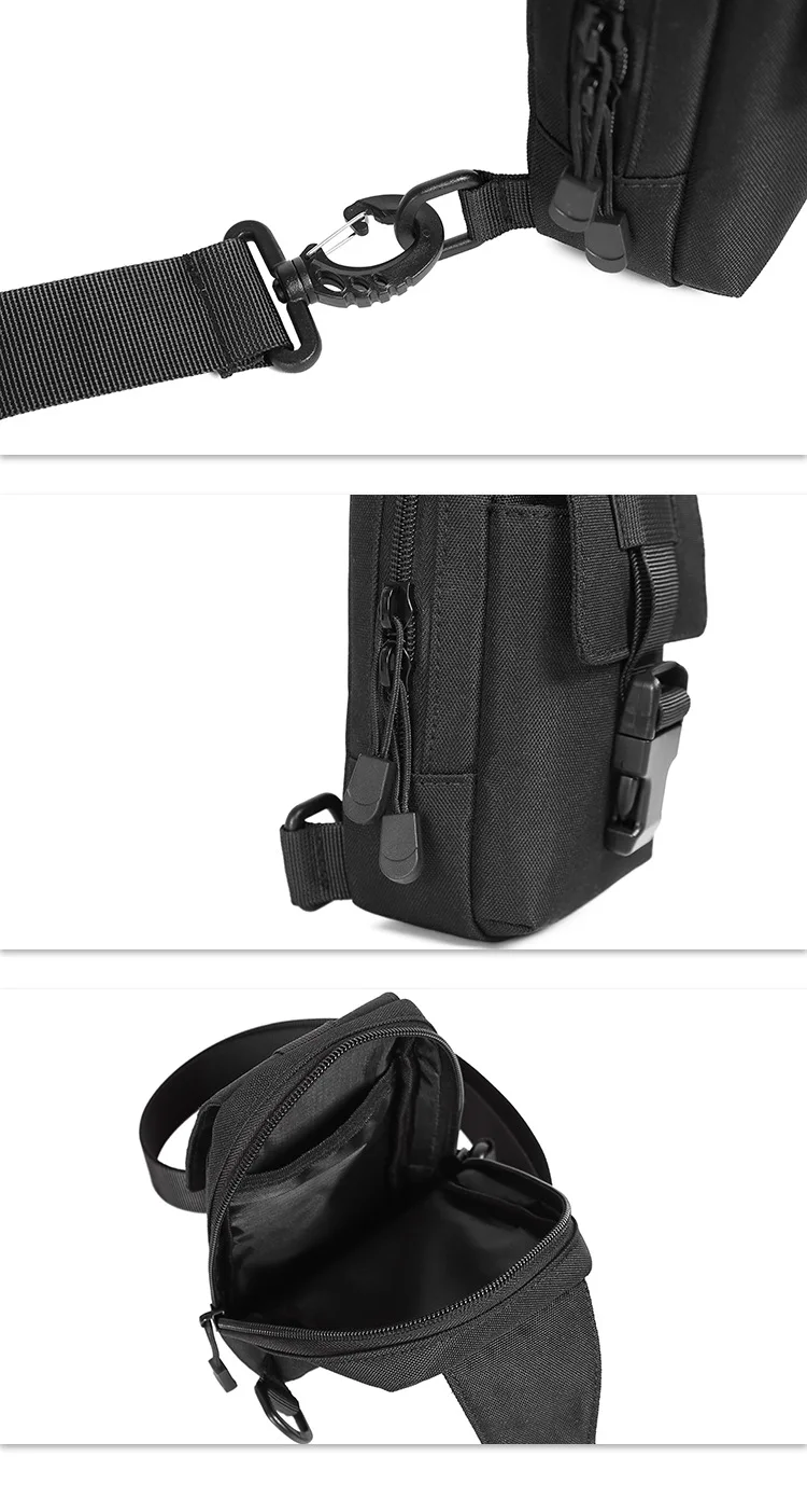 Waterproof Oxford Cloth New Chest Bag Men\'s Trendy Shoulder Crossbody Phone Bag Casual Sports Small Backpack Cycling Waist Purse