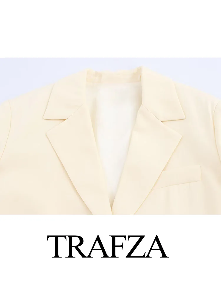 

HH Women Autumn Winter Fashion Lapel Pockets Single-breasted Long Coat Female Temperament Long Sleeve Streetwear Jacket