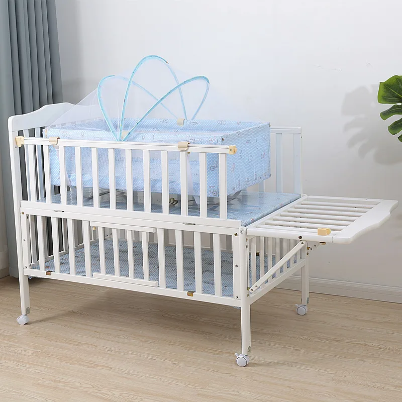 Berceau de bébé moderne, lit d\'enfant, lit d\'épissage pour enfants, lit de bébé, petit lit de berceau