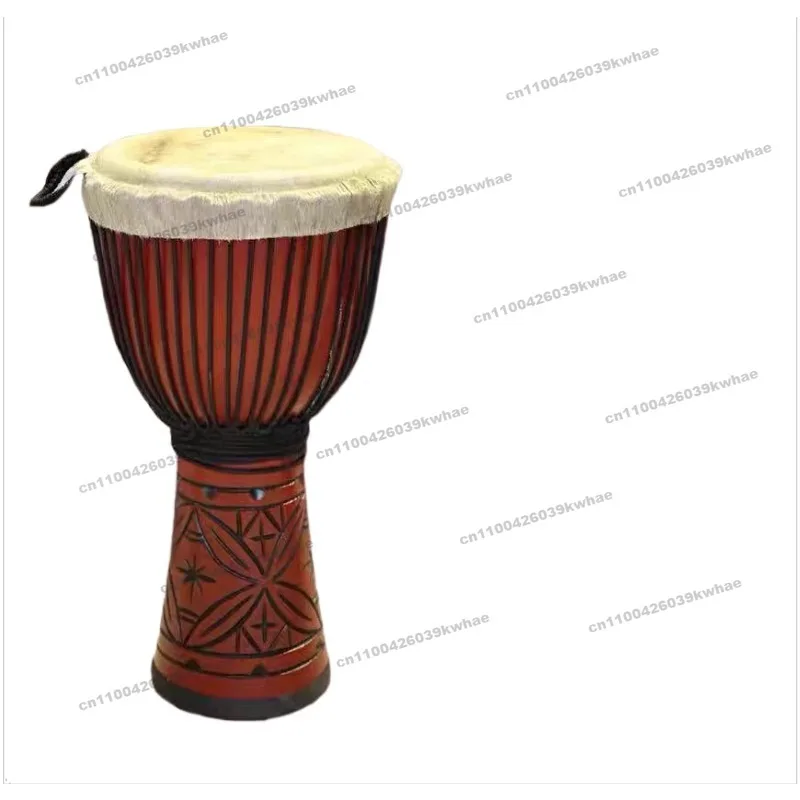 For New African Drums Native Old Sheepskin Flipped Wooden Drums for Adults Beginners To Play Majors