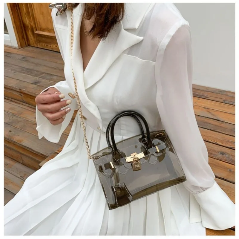 

Transparent PVC Handbags Laser Hologram Holographic Cool Chic Colorful Fashion Shoulder Bags Valentine's Day Gift Crossbody Bag