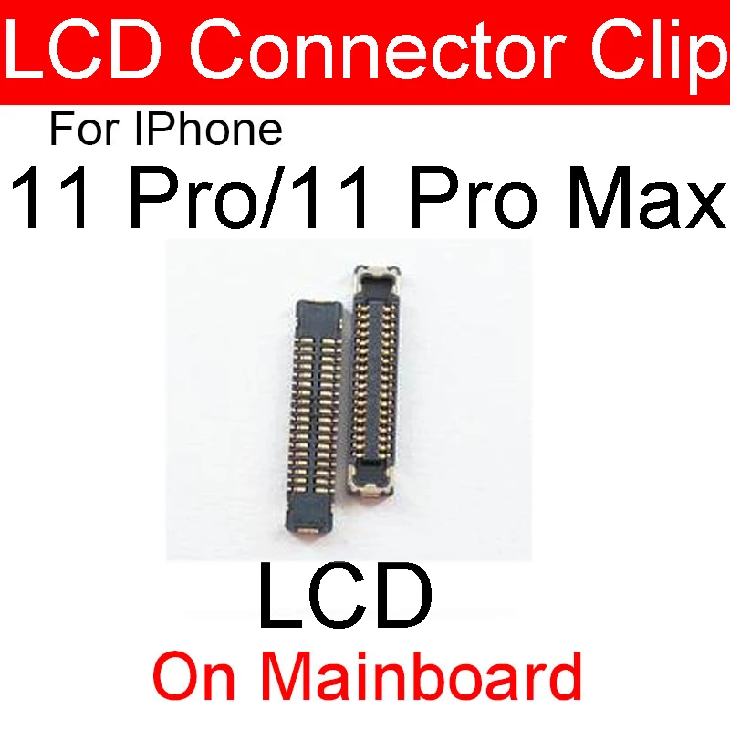 Konektor FPC untuk iPhone 12 Mini 12 11 Pro Max Lcd Digitizer 3D Layar Sentuh Konektor Klip Pada Kabel Flex Motherboard