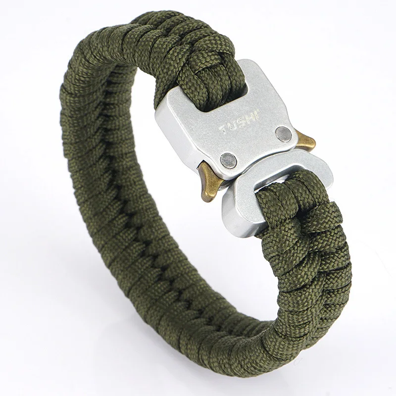 New Arrival bransoletka Paracord Outdoor tkactwo łatwy pasek na rękę Camping piesze wycieczki bransoletka typu Survival narzędzia do przetrwania