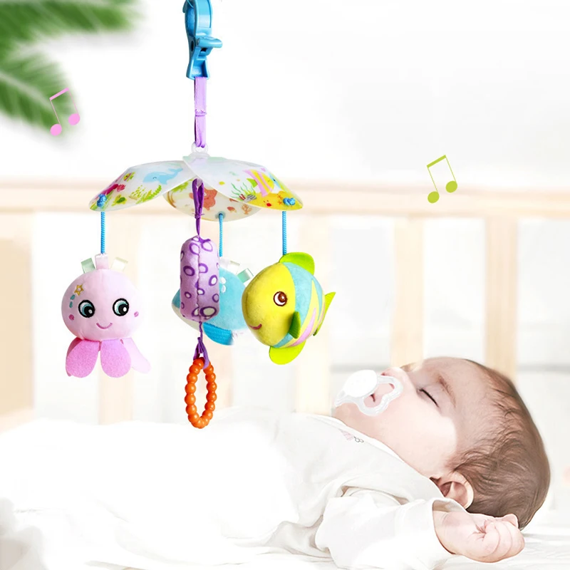 Multi Functional Baby Wind Chime Box-packed Car Bed Hanging Toys Baby Rattles for Newborn 0-18Months