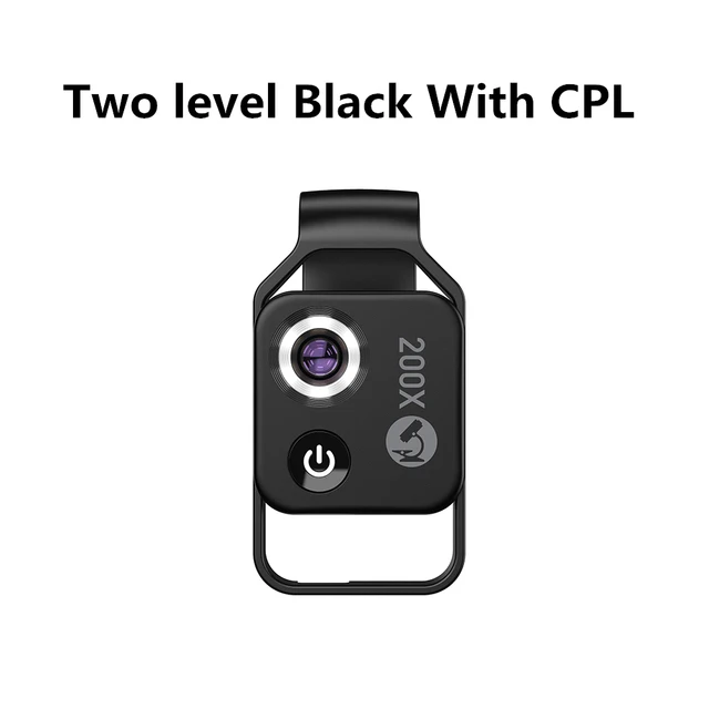 APEXEL 200X digital mikroskop objektiv mit CPL mobile LED Licht guide micro tasche makro linsen für iPhone Samsung alle smartphones