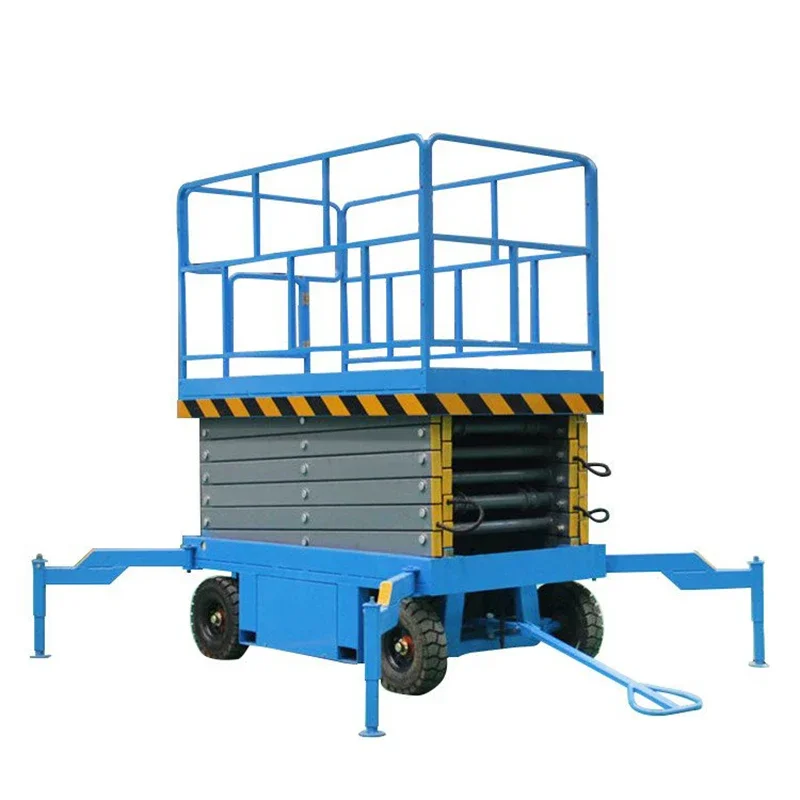 Rough Terrain Aluminum Hydraulic Scissor Lift Table 5 Ton 8m