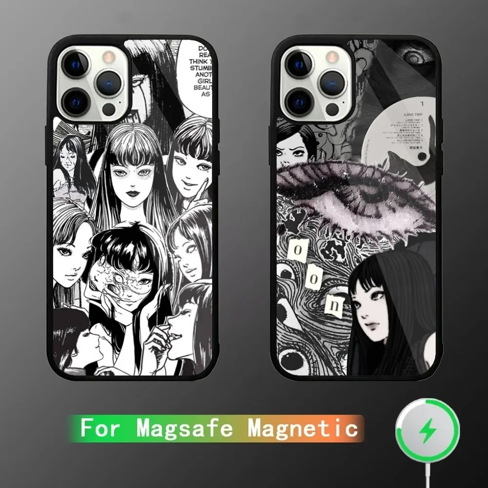 

Japanese H-Horror Comic Tomie Phone Case For iPhone 15,14,13,12,11,Plus,Pro,Max Mini Magsafe Magnetic Wireless Charging