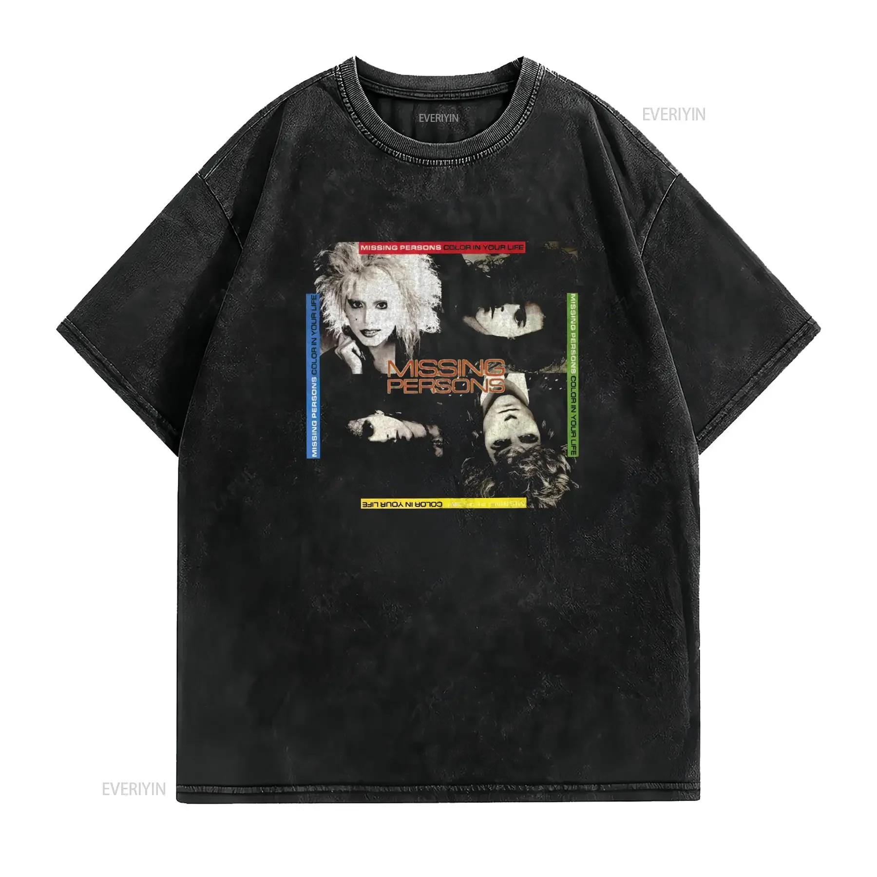 Missing Persons Color in Your Life Music T Shirt Size S 5XL vintage Washed graphic Slightly Soft Unisex streetwear Casual