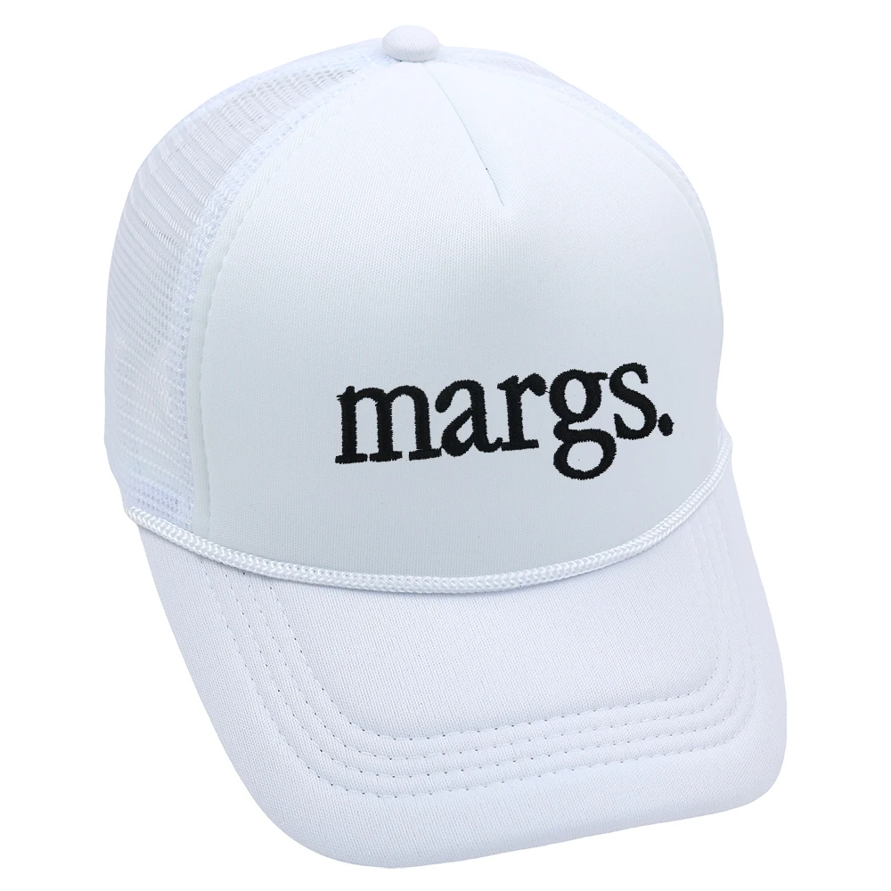 MARGS Trucker Hat Embroidery Embroidery High Quality Baseball Cap Summer Beach Woman Mesh Cap  Adjustable Buckle Unisex