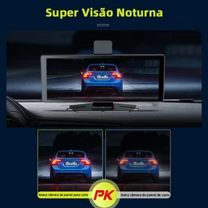 Android Touchscreen Dashcam, 10,26 Zoll, 4K, CarPlay, GPS, WLAN, Anwendungssteuerung, Nachtsicht, Aux, Bluetooth, FM, Car DVR, Black Box 24H 8 Hauptverkaufsladungsbilanz - №2