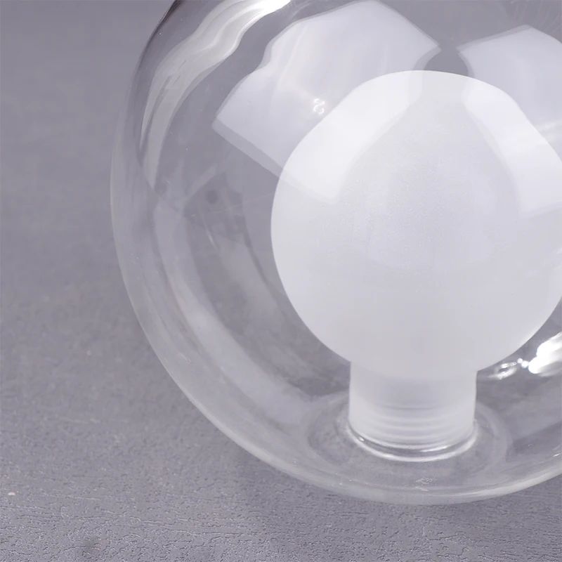 Transparent Ball In Ball G9 Globe Glass Shade Replace Clear White D80/D100/D120mm Fitter Opening Lampshade G9 Cover DIY Light