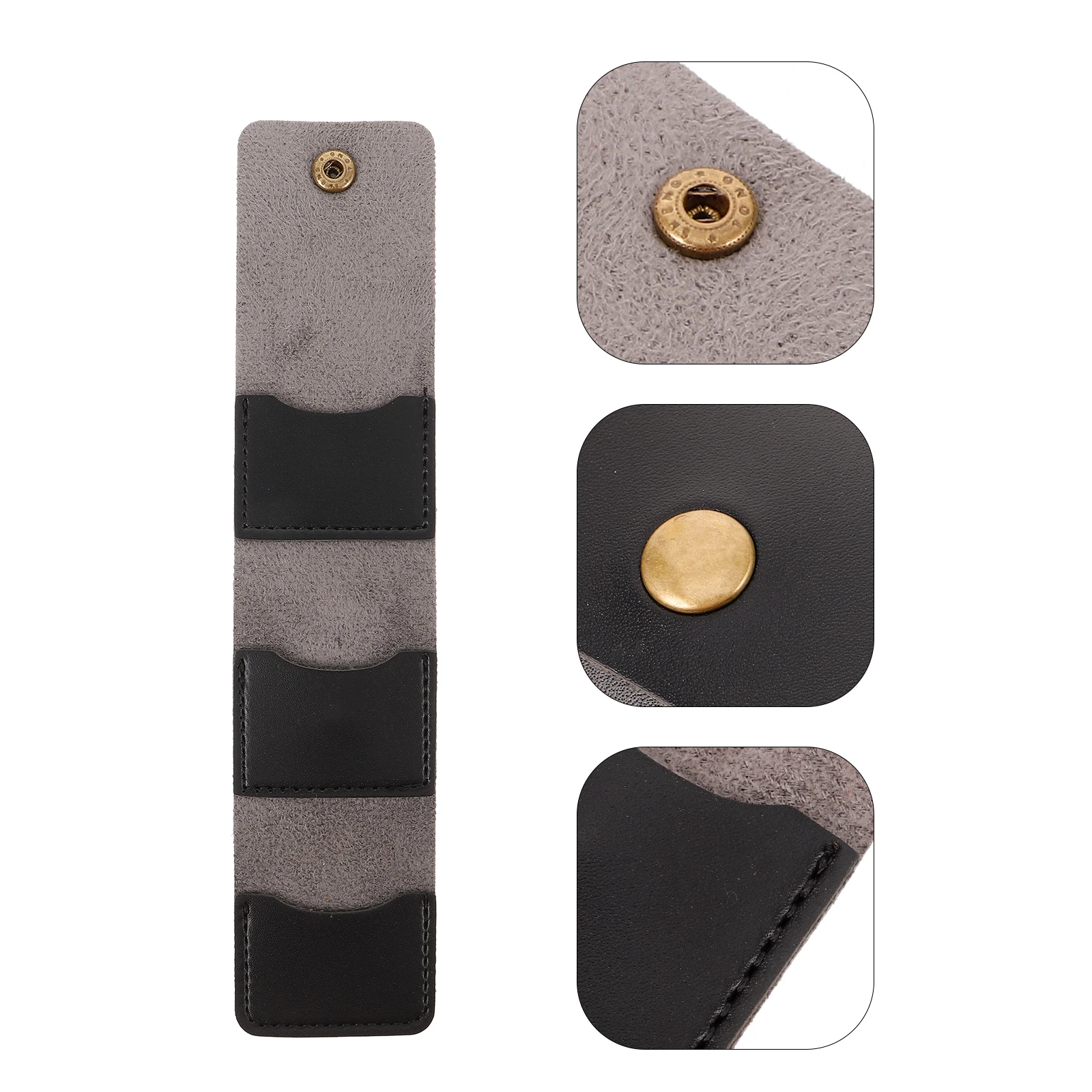 

PU Guitar Pick Case Compatible Acoustic Electric Bass Picks Guitar Pick Holder Portable Storage Plectrum Organizer Bag