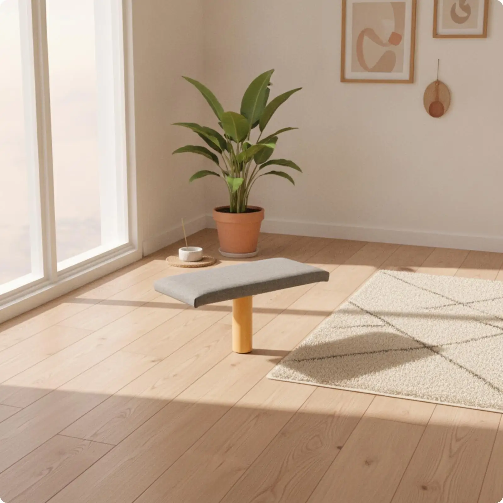 Solid Solid Wood Upholstered Kneeling Meditation Stool with Rounded Edge Cushion for Yoga Mindfulness Comfortable Upright Posture - Aliexpress Deal
