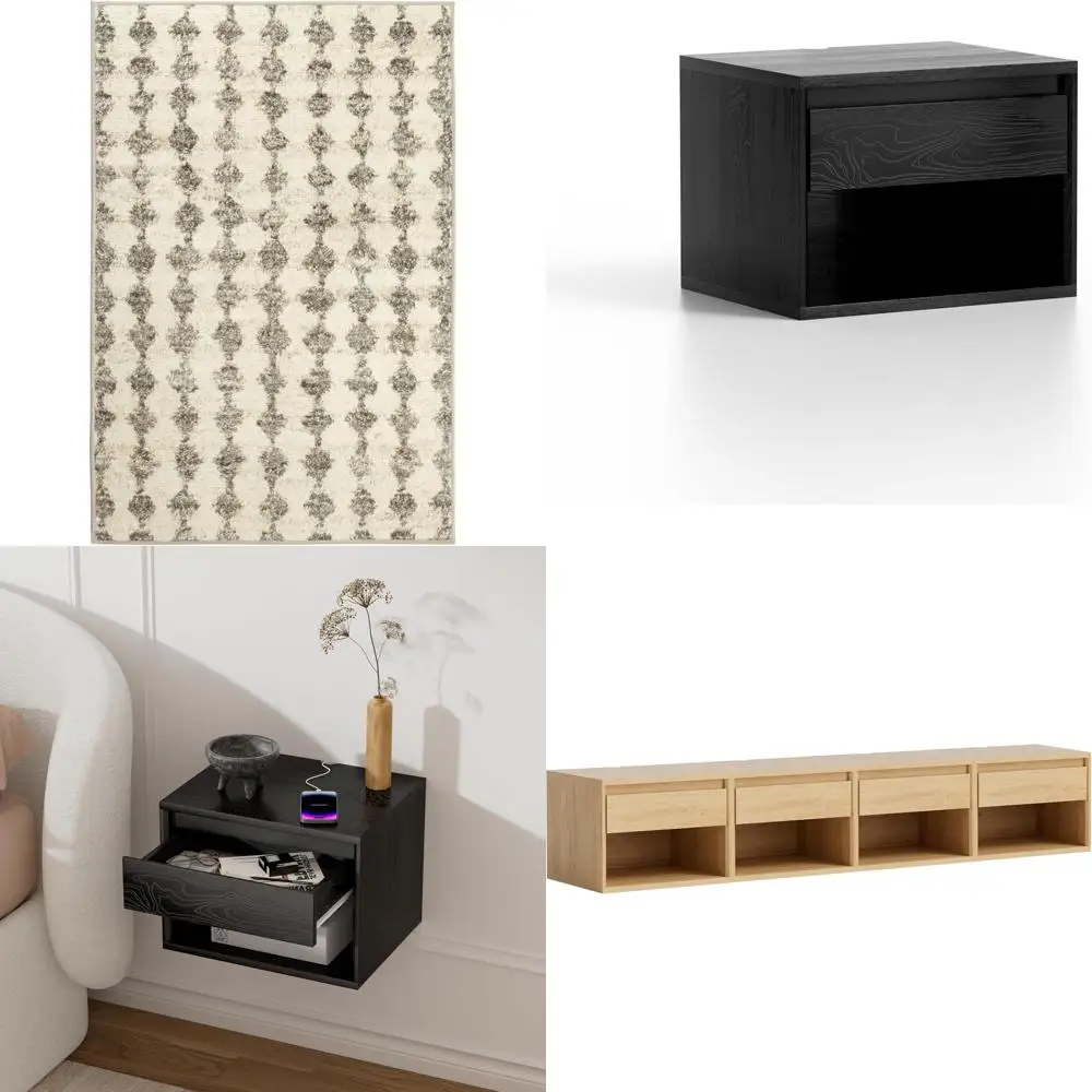 

Machine Washable Grey Rug, 4x6 Feet, Graphic Pattern, Durable and Stylish Living Room Floor Covering