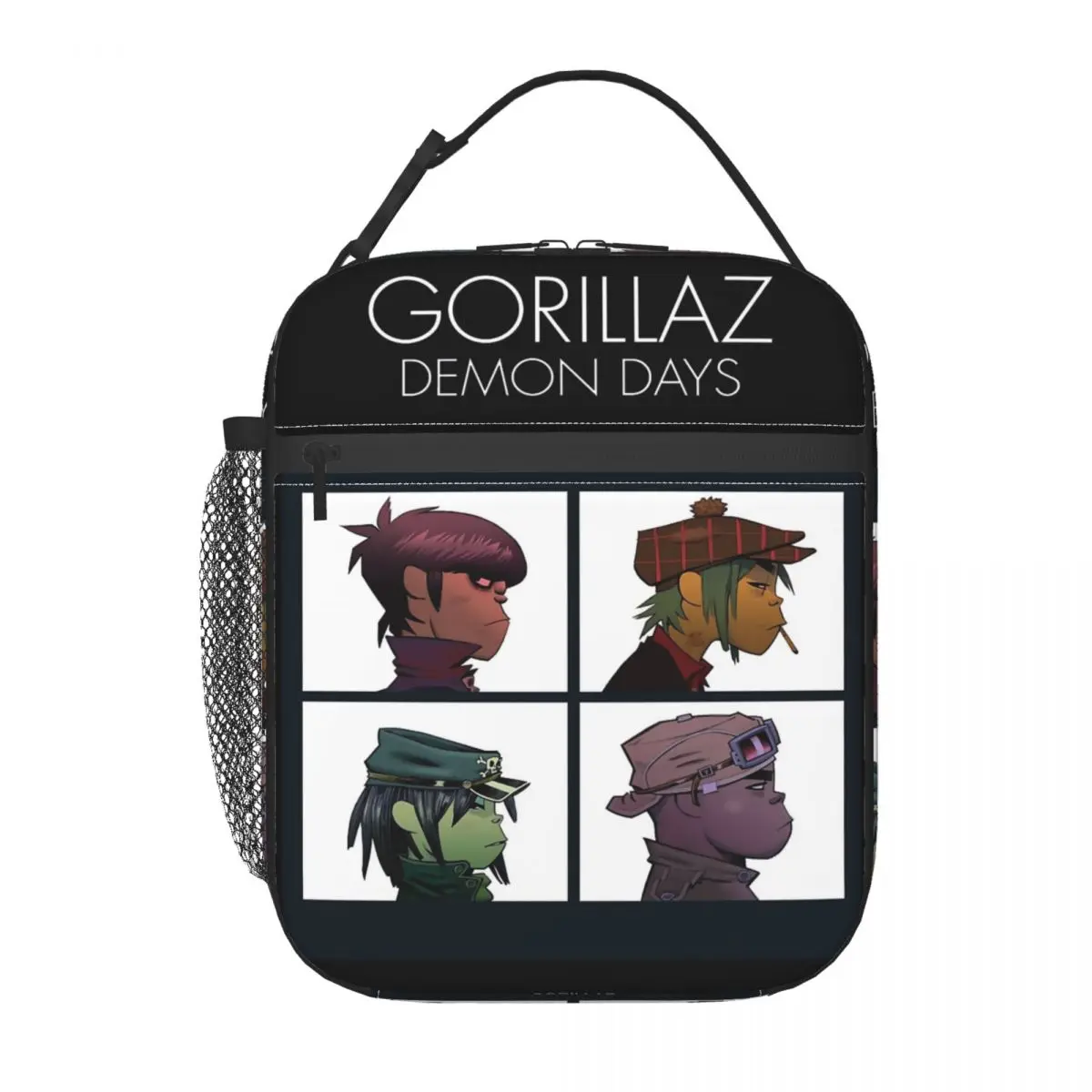 شيطان DAYZ الموسيقى الفرقة الغوريلاز الشرير الصخرة طباعة حقيبة الغداء نزهة علب الاغذية للطفل Kawaii طباعة أكياس الغداء الحرارية حقيبة للحفاظ على البرودة