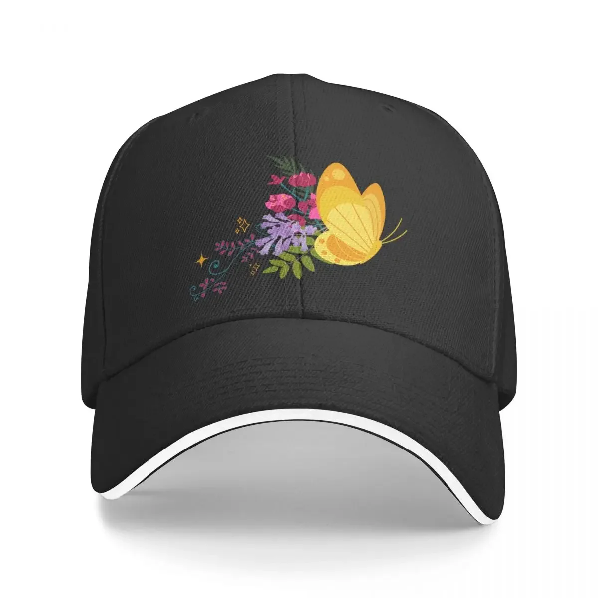 

Encanto Butterfly / Mariposa with Flowers Baseball Cap Rave Snapback Cap Beach Caps For Women Men's