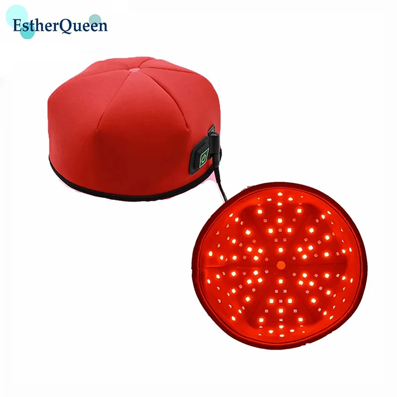 Red Light Hair Growth Cap Infrared Light Devices Treament For Stress Relief Head Pain Insomnia Relax Massager Machine