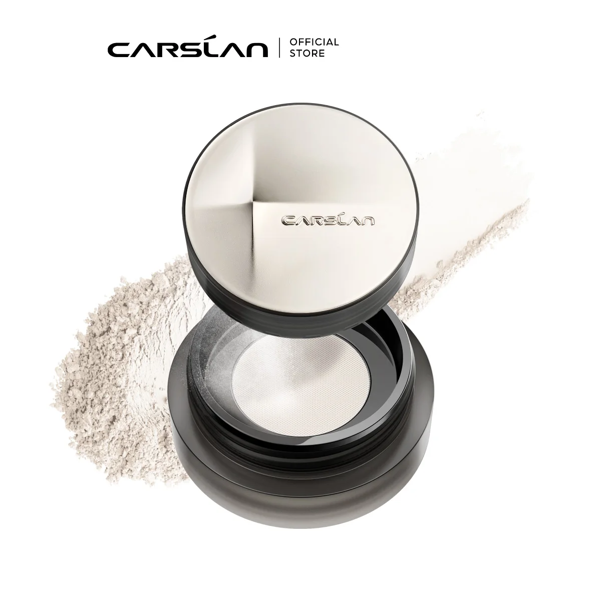 CARSLAN Magnet Luster Makeup Powder 24H Longlasting Oil Control Sweatproof Face Loose Setting Powder Makeup