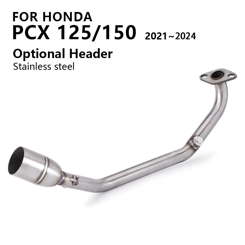 Motorcycle Exhaust System Escape Modify Scooter Slip on Front Link Pipe 51mm For Honda PCX125 PCX150 PCX 125 150 Before 2024