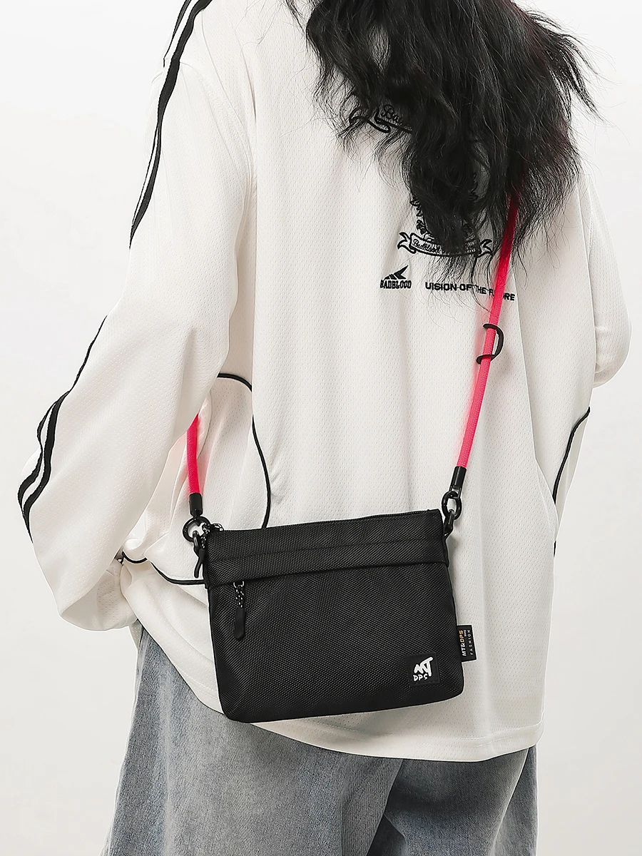 حقيبة ساعي البريد للرجال من النايلون المقاوم للماء، حقيبة كروس كاجوال صغيرة، حقيبة كتف متينة، حقيبة خصر عصرية #2