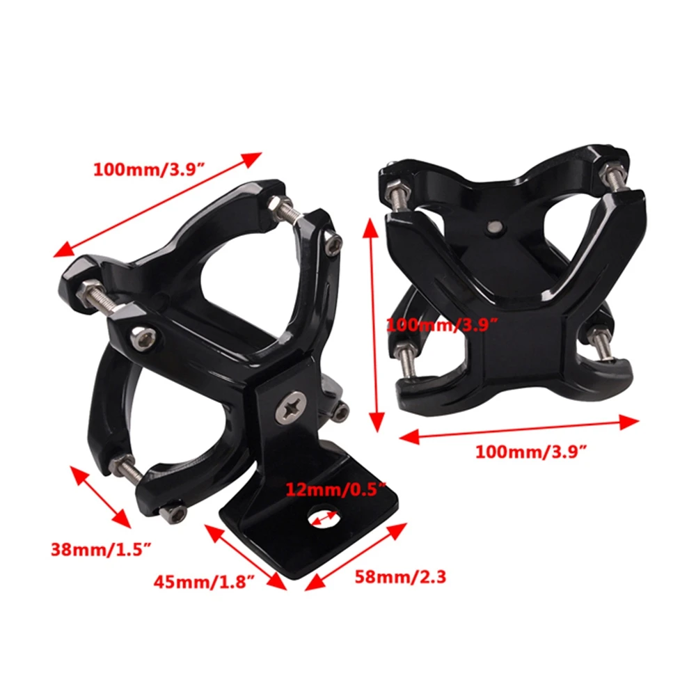 Durable-Adjustable LED Work Light Bracket For 2-3 Inch Tube Bumper Bar Tube Roll And Cage Universal X-Clamp Light Mount Mounting