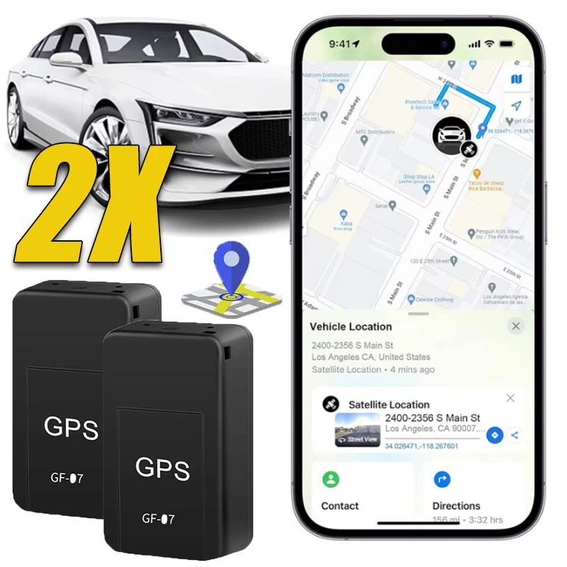 GF07 GPS-локатор слежения Противоугонное отслеживание Магнитная адсорбция Позиционирование Предотвращение потери детей пожилых людей Работа через приложение