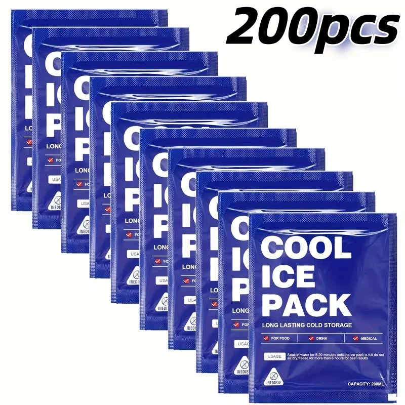 Reusable Ice Packs Freezer Cooling Bags Cold Compress for Cooler Box Lunch Box Summer Frozen Transport Accessories for Beach Tra