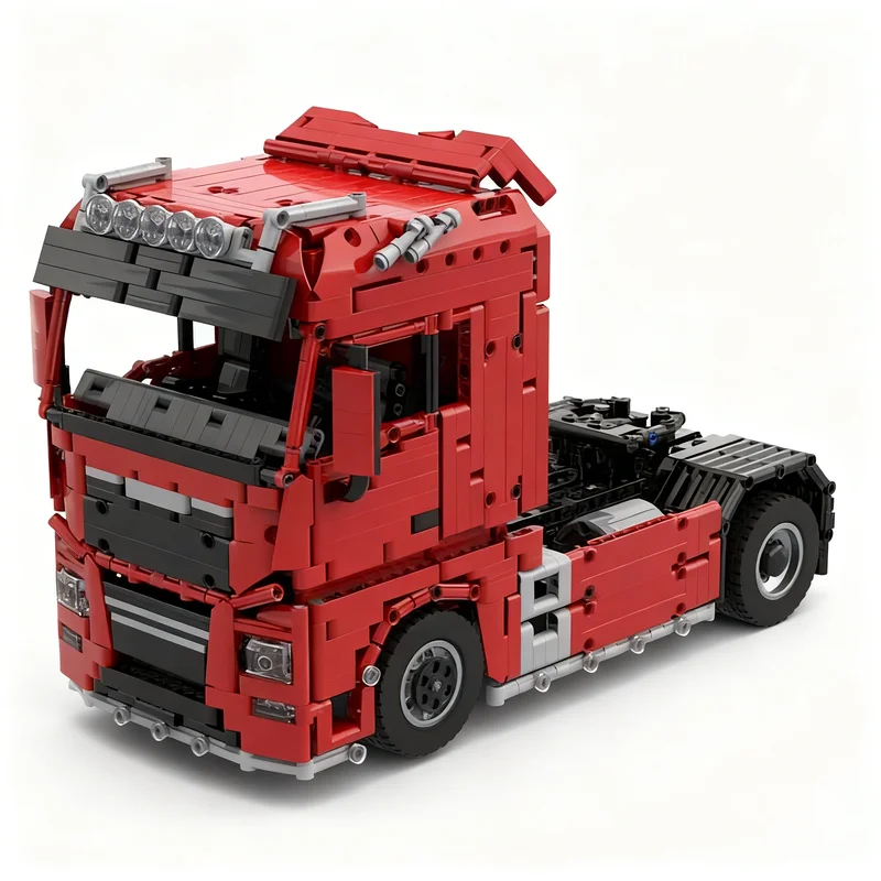 2074pcs MOC 1 17 RC Semi Tractor Power Functions Technical Model Building Blocks Christmas Gift Toy Construction Craft Assemble