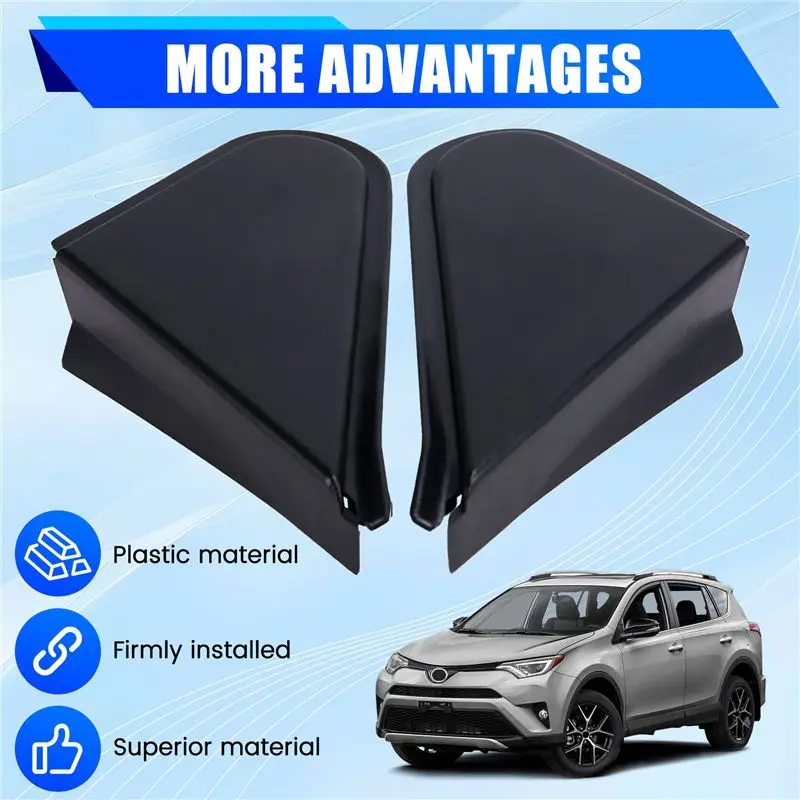 ABRE-Car Side Mirror Corner Triangle Cover Rearview Mirror Triangle Trim For Toyota RAV4 2013-2018 60117-0R040 60118-0R040