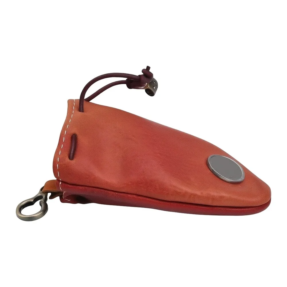 Change Holder Leather Coin Purse Everyday Carry 110*130*15mm First Layer Cowhide Wallet Accessory Ample Storage Space