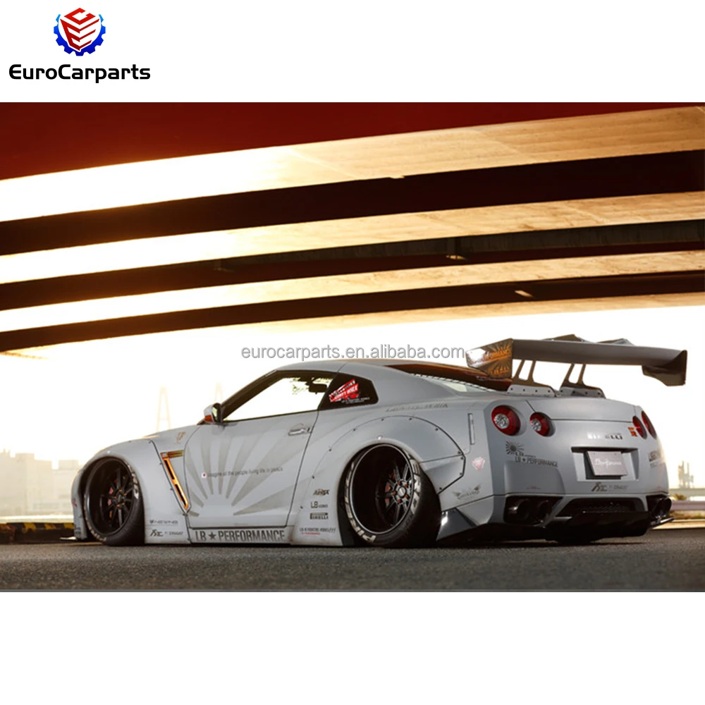 GTR R35 Carbon Fiber Material Car Body Kit Rear Wing Fit for GTR R35 LB Performance Rear Spoiler Car Accessories Tuning Parts