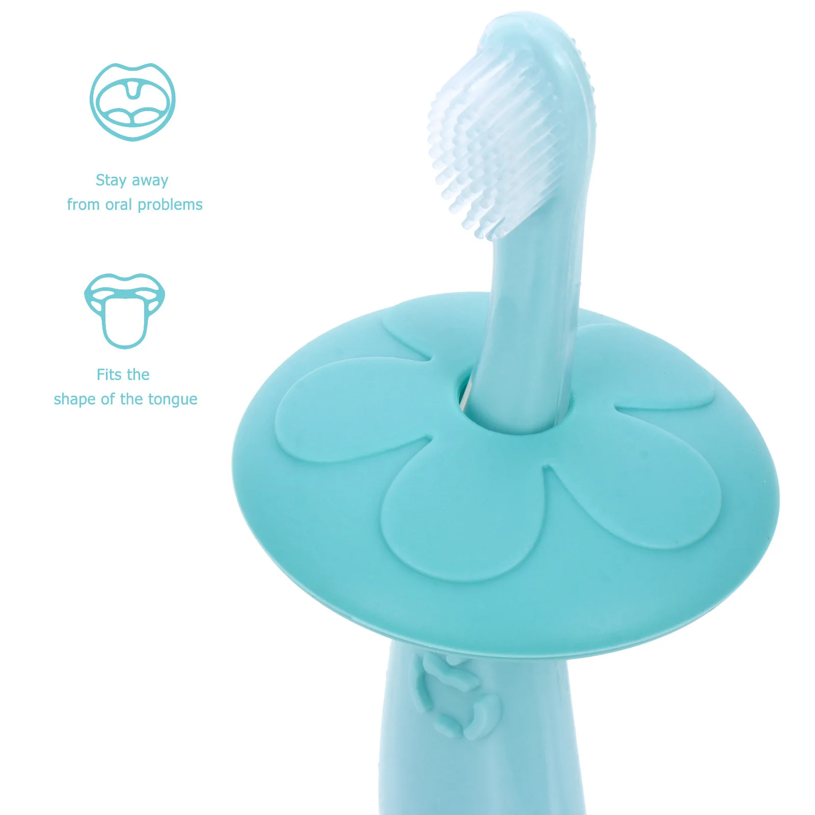 

Attractive Appearance Toothbrush for Baby Newborn with Tongue Scraper Kids Toddler Infant Convenient